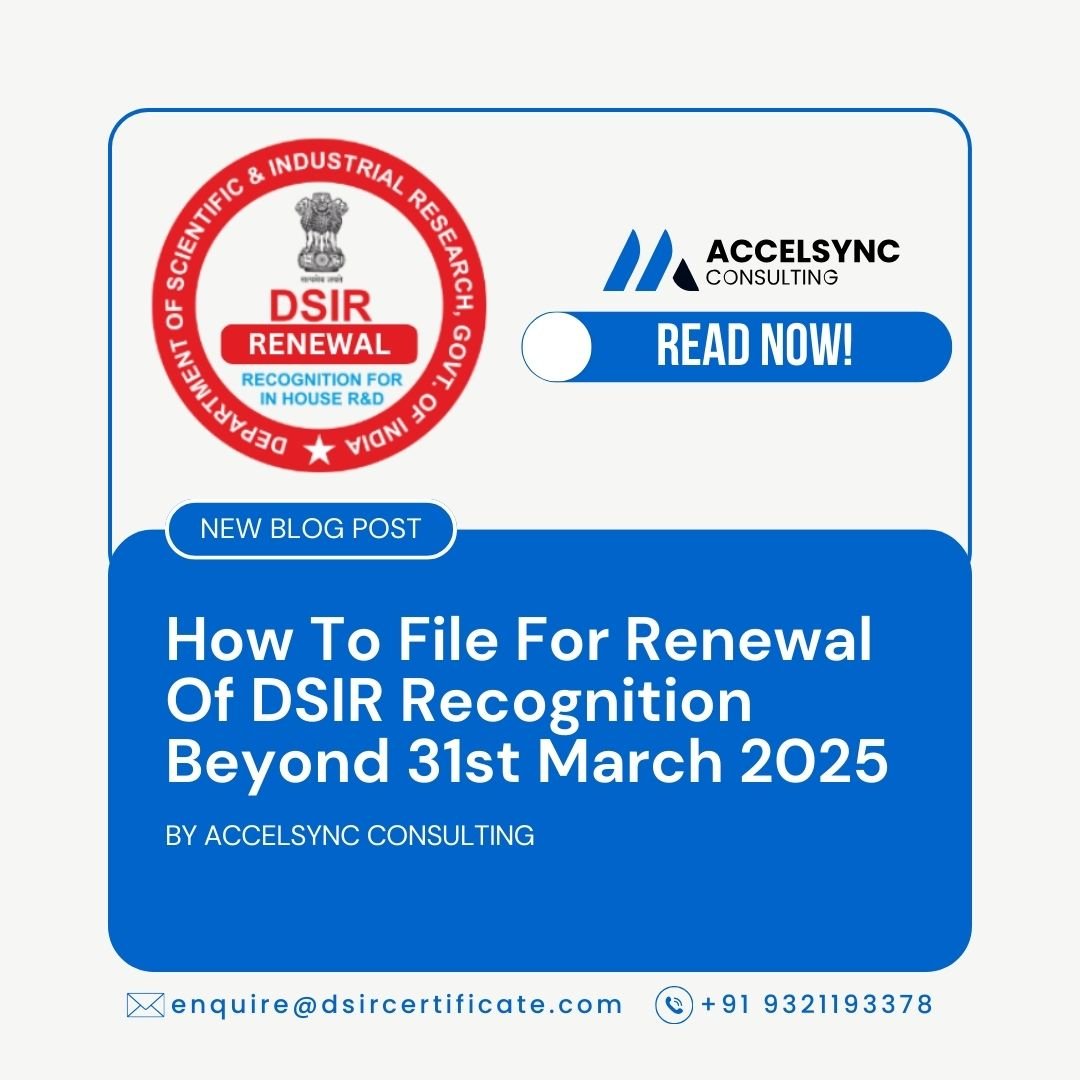 How to apply for DSIR Renewal